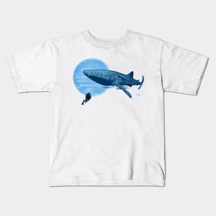 Deep sea diving - whale shark art Kids T-Shirt